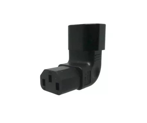 Adaptateur secteur C13 sur C14 coudé, YL-3212L-3 IEC 60320-C13/14 coudé horizontalement, haut/bas